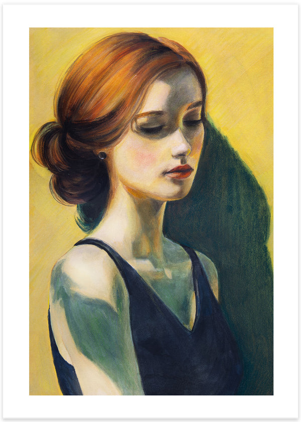 Young Woman Portrait Poster