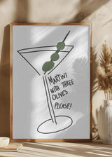 Martini Three Olives Poster