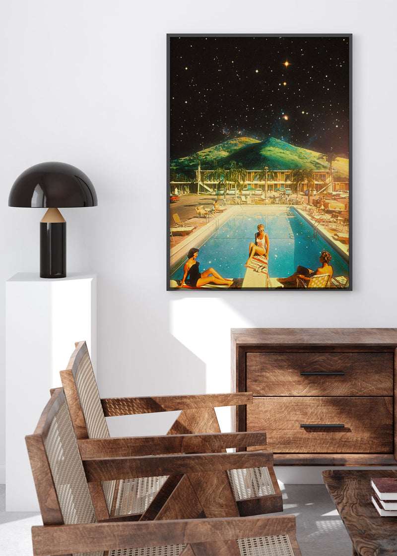 Space Pool Poster