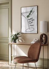 green-kitchen-martini cocktail poster-poster-space