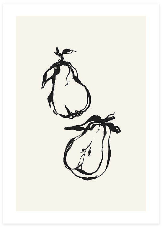 Sketched Pear Poster