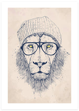 Cool Lion Poster